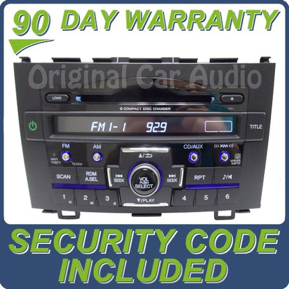 Honda Radio 6 Disc CD Changer 1PN4 XM MP3 Stereo AUX