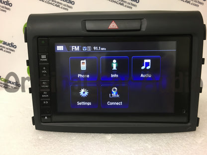 Refurbished 2015 - 2016 Honda CRV OEM Touch Screen Bluetooth Non-Navigation AM FM XM Radio Receiver 9XN3
