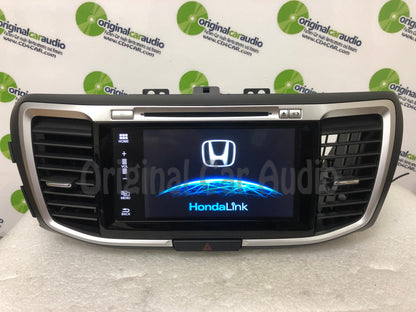 Refurbished 2016 - 2017 Honda Accord OEM Touch Screen Navigation Single CD AM FM SAT Bluetooth Radio Media Receiver