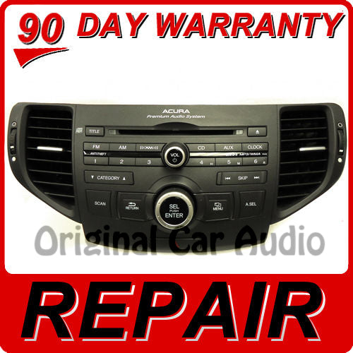 REPAIR 09 10 11 Acura TSX Radio CD Player Changer Disc Stereo FIX OEM 2010, 1XA3
