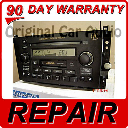 REPAIR Acura TL CL A210 M1 3TB0 Radio 6 Disc CD Player 2001 2002 2003