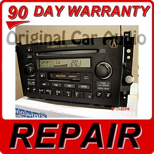 REPAIR Acura TL CL A210 M1 3TB0 Radio 6 Disc CD Player 2001 2002 2003