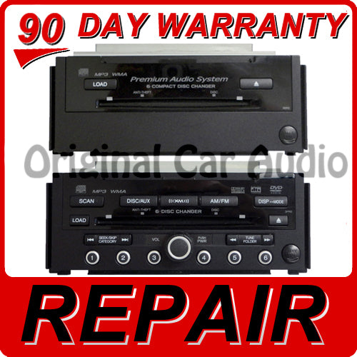 REPAIR 07 - 12 Acura RDX Radio 6 Disc CD Changer 3BR0 3PR0