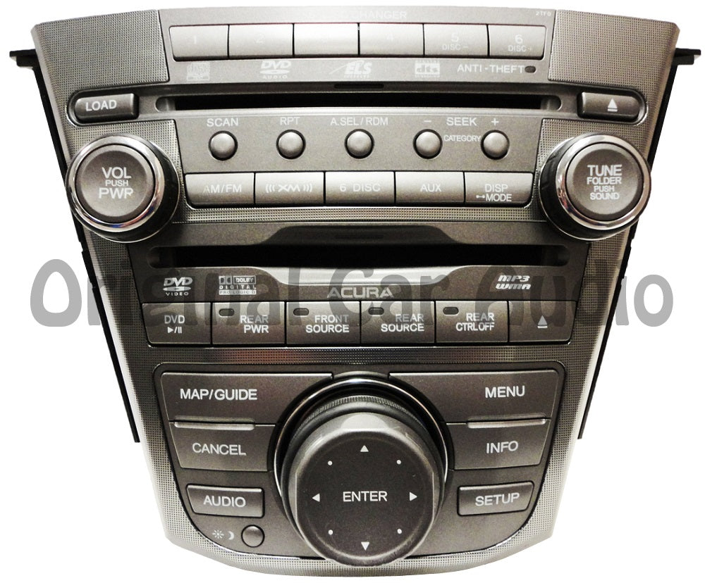 Acura navigation radio HDD DVD 6 CD changer MP3 XM 2TF0