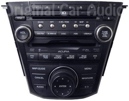 2010 2011 2012 2013 Acura MDX OEM Radio CD DVD Player HDD XM Satellite USB AUX 2TF1 GPS