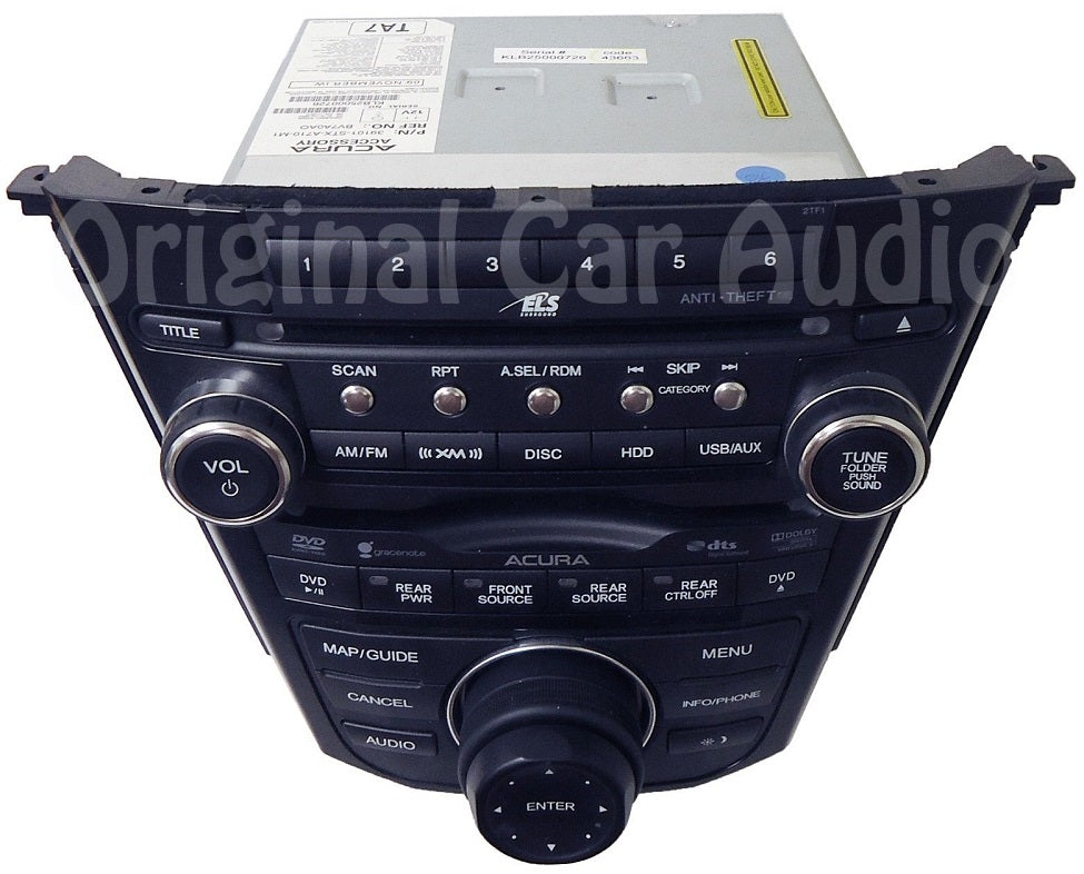 2010 2011 2012 2013 Acura MDX OEM Radio CD DVD Player HDD XM Satellite USB AUX 2TF1 GPS