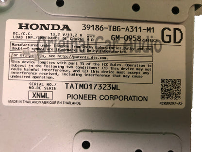 2016 - 2020 Honda Civic OEM Premium Sound Pioneer Audio Stereo Amplifier Amp