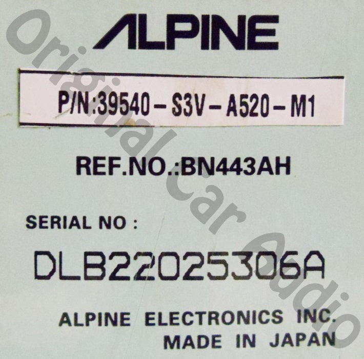 Refurbished by ALPINE Acura MDX Navigation DVD Player