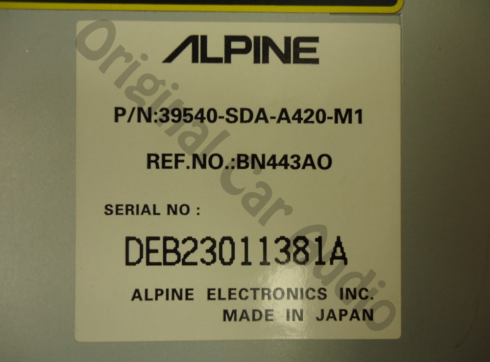 Refurbished 2003 - 2005 Honda GPS Navigation Disc DVD Rom Drive