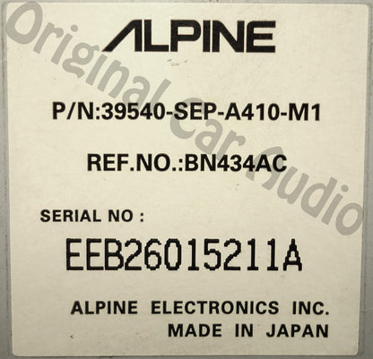 Alpine Re-Manufactured Acura TL navigation DVD rom disk drive