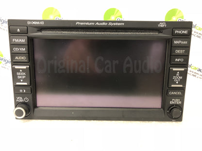 2012 - 2013 Honda Civic OEM  Premium Audio System Touch Screen GPS Navigation Radio 9ACJ