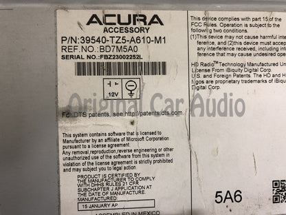 Refurbished 2014 - 2016 Acura MDX OEM Touch Screen Navigation Radio Receiver