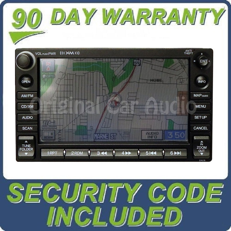 Honda CR-V radio navigation CD MP3 player satellite 2AN0 XM