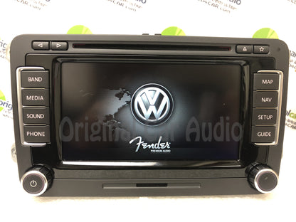 2010 - 2015 Volkswagen VW Jetta Passat OEM Fender Premium Sound RNS-510 Navigation GPS Touch Screen Radio Receiver (Blemishes)