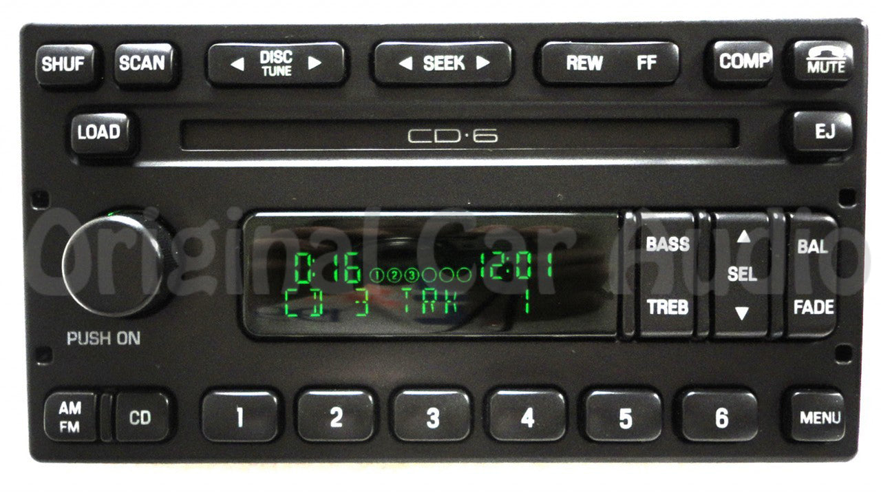 REMAN 1998 - 2005 Mercury Lincoln Ford OEM AM FM Radio 6 CD Changer Stereo Receiver