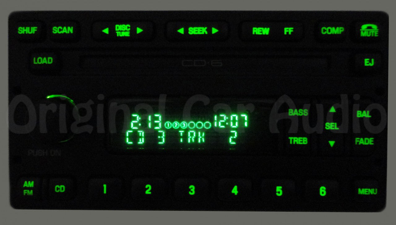 1998 - 2005 Mercury Lincoln Ford OEM AM FM Radio 6 CD Changer Stereo Receiver