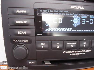 2004 2005 Acura TSX OEM Premium Sound Radio AUX & 6 Disc Changer CD Player 7EB0