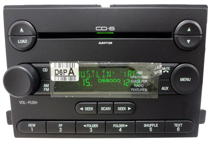 BRAND NEW FORD Focus F250 F350 Super Duty Freestar MERCURY Monterey Radio 6 Disc Changer MP3 CD Player OEM 2004 2005 2006 2007