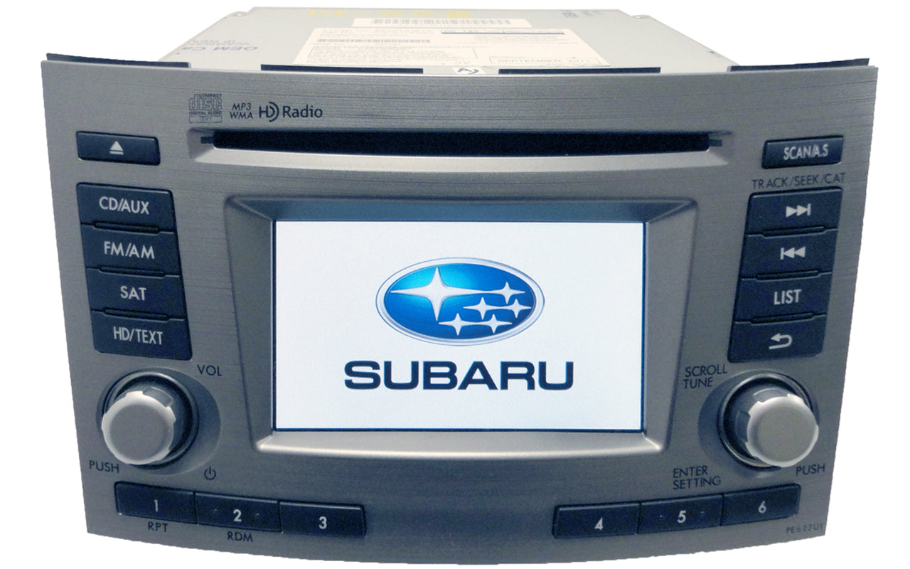 12 13 Subaru Legacy HD Radio Sat MP3 CD Player PE627U1 PE669U1