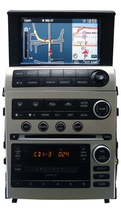 2005 - 2007 INFINITI G35 G35 Radio BOSE Stereo Navigation GPS Screen 6 Disc Changer MP3 CD Player