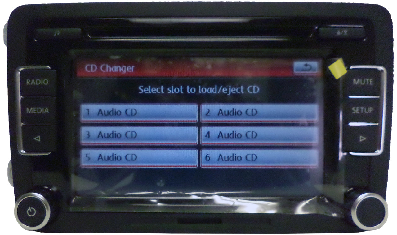 2010 2011 2012 2013 2014 2015 VW Volkswagen Jetta Passat Golf GTI Rabbit EOS Radio Stereo 6 Disc Changer CD Player Touch Screen SD Mp3 Sirius Satellite RCD-510