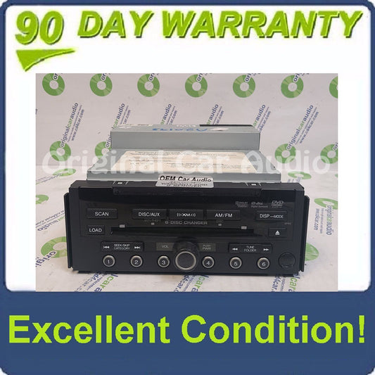 10 11 12 Acura RDX XM Radio DVD MP3 WMA 6 CD Disc Changer AUX 3PR2