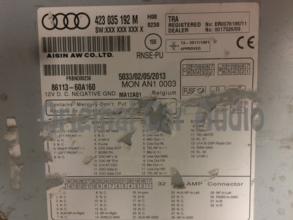 2014 - 2015 Audi R8 OEM RNS-E Navi + Plus Navigation Touch Screen Radio Receiver
