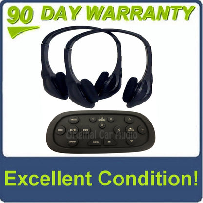2015 - 2016 Cadillac Chevrolet Chevy GMC Wireless Headphone and OEM Remote Rear Seat Entertainment