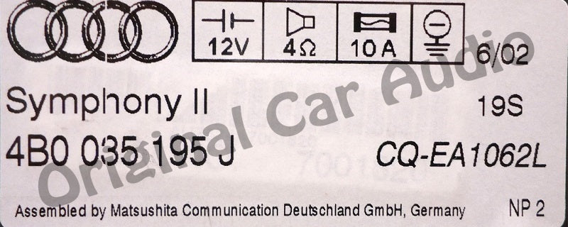 Audi AllRoad A6 S6 Radio Tape 6 CD Player Bose