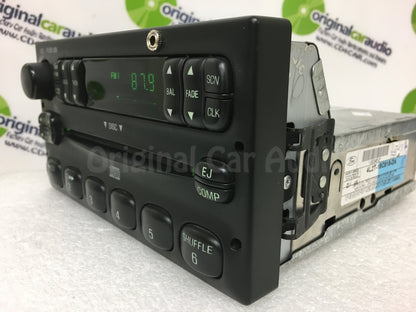 1998 - 2005 Ford Lincoln Mercury  Radio Single CD Player WITH ADDED AUX and Bluetooth Adapter