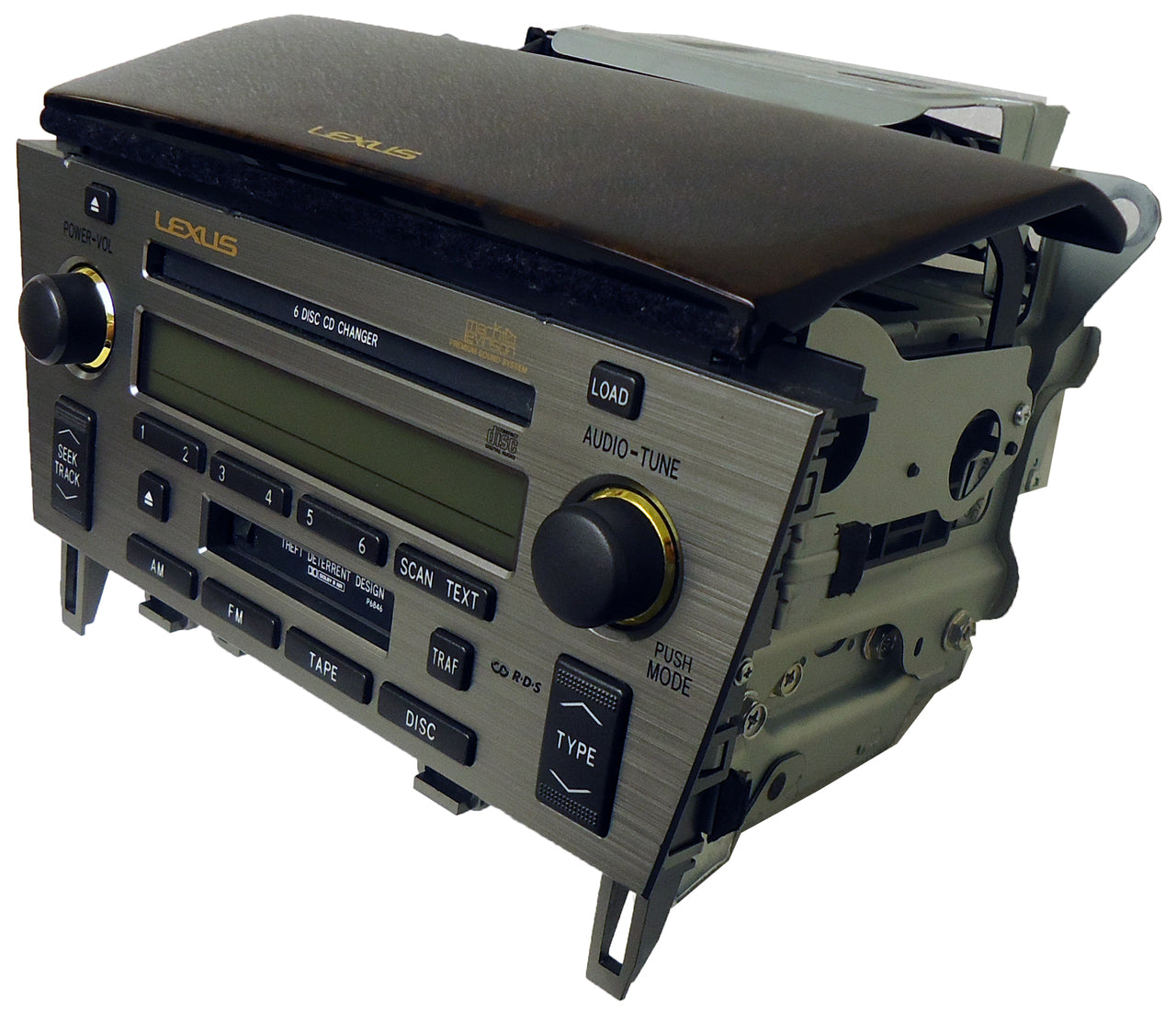 05 06 07 08 09 10 2005 - 2010 Lexus SC430 Radio Tape Cassette Mark Levinson Radio 6 CD Changer OEM P6846