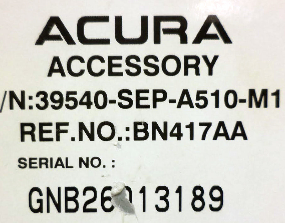 2007 2008 ACURA TL S-TYPE OEM Navigation System GPS DVD Rom Map Disc Drive