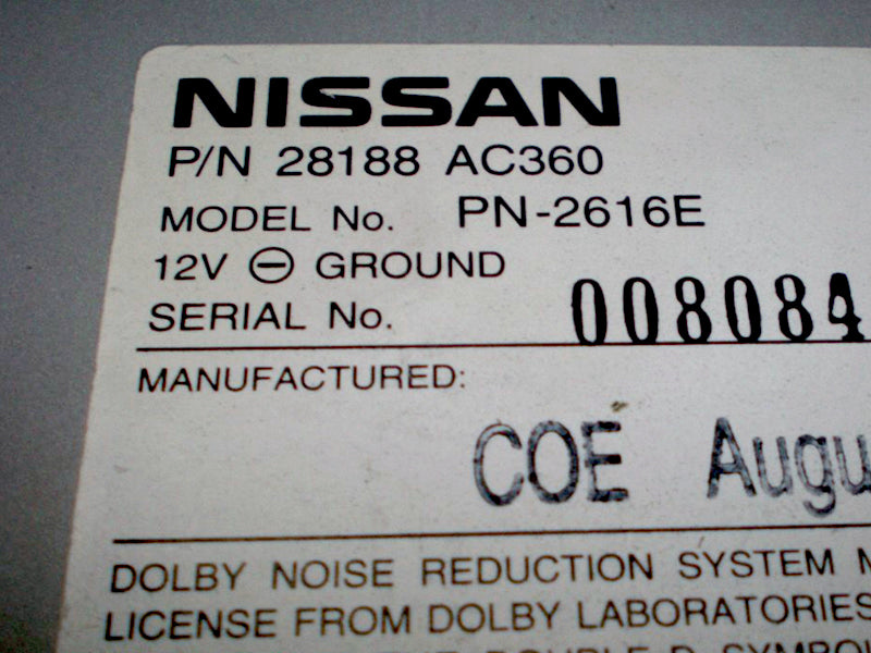 2004 Infiniti OEM BOSE Radio 6 Disc Changer CD Tape Cassette Player