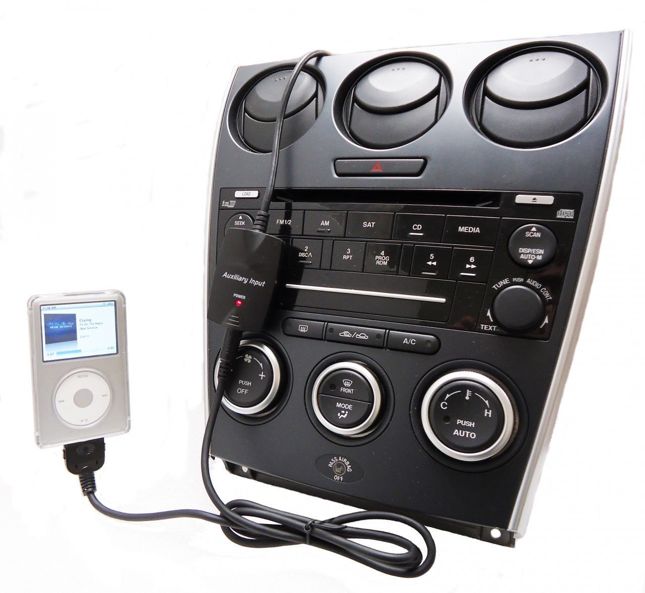 NEW MAZDA iPod iPhone MP3 Aux Adapter Interface 2001 2002 2003 2004 2005 2006 2007 2008