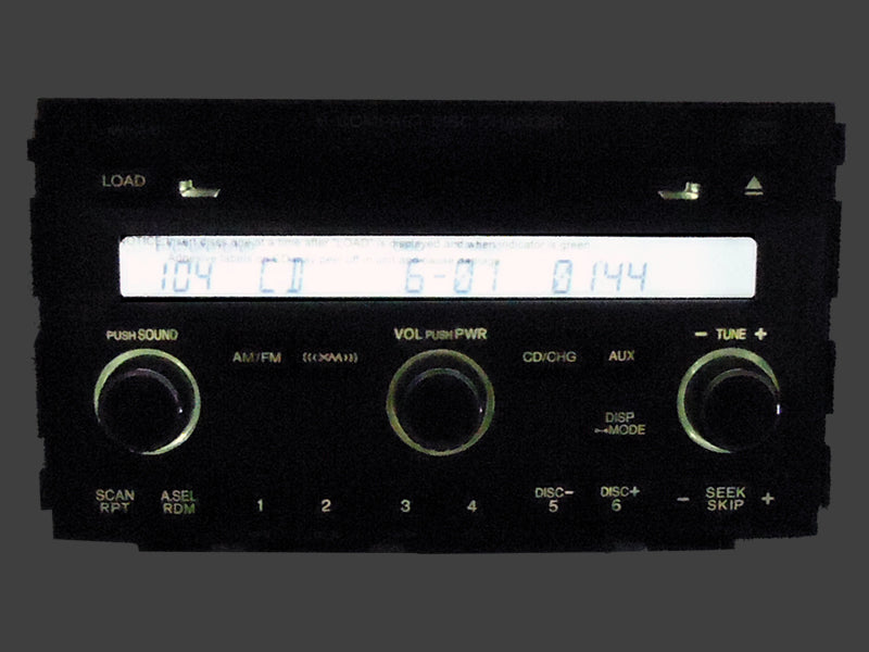 NEW Honda Pilot XM Radio Satellite Stereo AUX Input 6 Disc CD Changer Player 1TV9 39100-S9V-A610