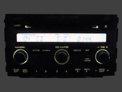 NEW Honda Pilot XM Radio Satellite Stereo AUX Input 6 Disc CD Changer Player 1TV9 39100-S9V-A610
