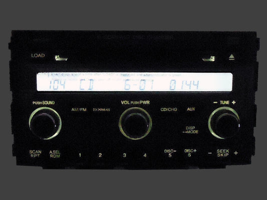 NEW Honda Pilot XM Radio Satellite Stereo AUX Input 6 Disc CD Changer Player 1TV9 39100-S9V-A610