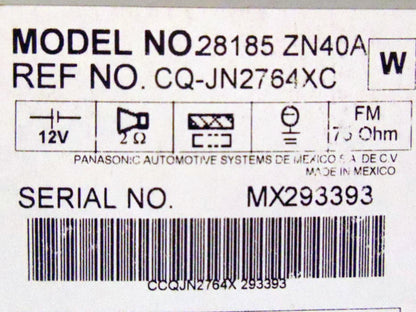 2007 2008 2009 Nissan Altima Radio AUX Input and CD player Ni134