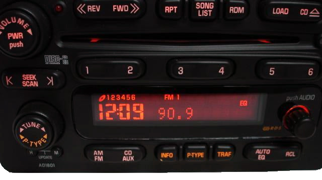 2003 2004 TOYOTA Matrix RDS Radio Stereo 6 Disc Changer CD Player 86120-02350 OEM