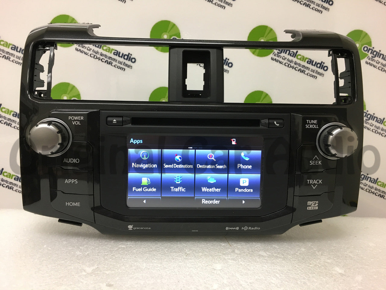 Refurbished 2014 - 2019 TOYOTA 4RUNNER Entune Navigation Touch Screen HD XM Radio 510540