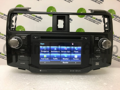 Refurbished 2014 - 2019 TOYOTA 4RUNNER Entune Navigation Touch Screen HD XM Radio 510540