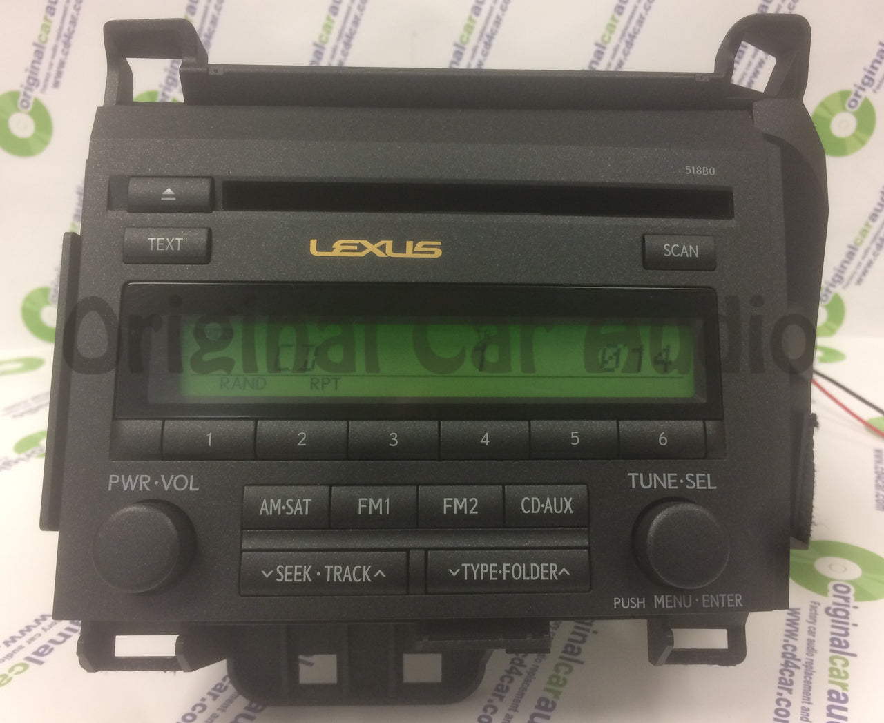 2011 - 2014  Lexus CT200H Hybrid OEM AM FM Single CD Radio 518B0