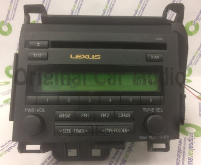 2011 - 2014  Lexus CT200H Hybrid OEM AM FM Single CD Radio 518B0