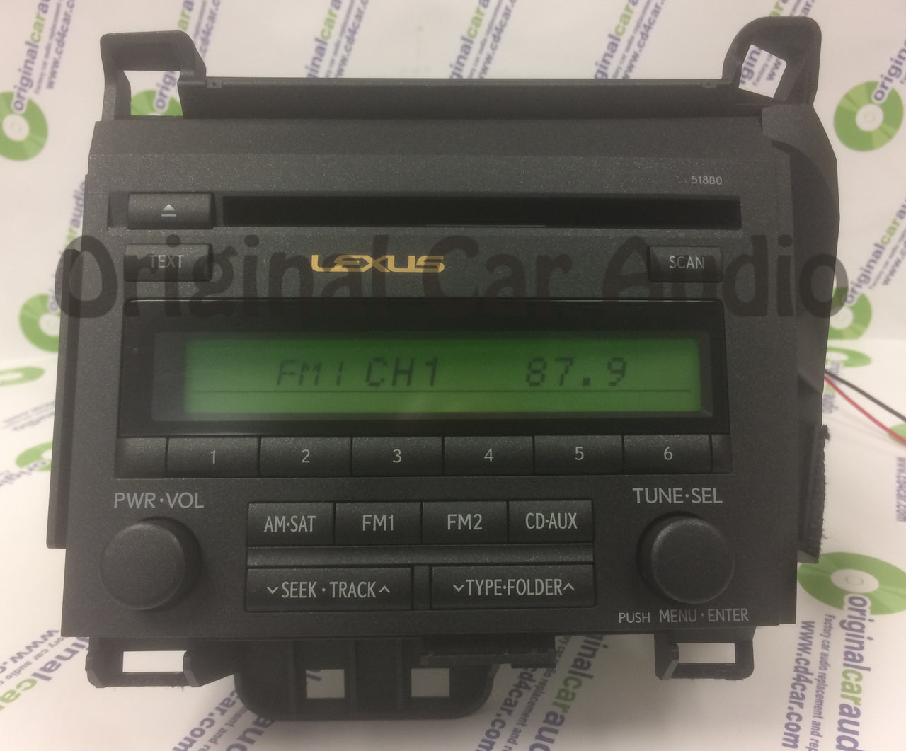 2011 - 2014  Lexus CT200H Hybrid OEM AM FM Single CD Radio 518B0