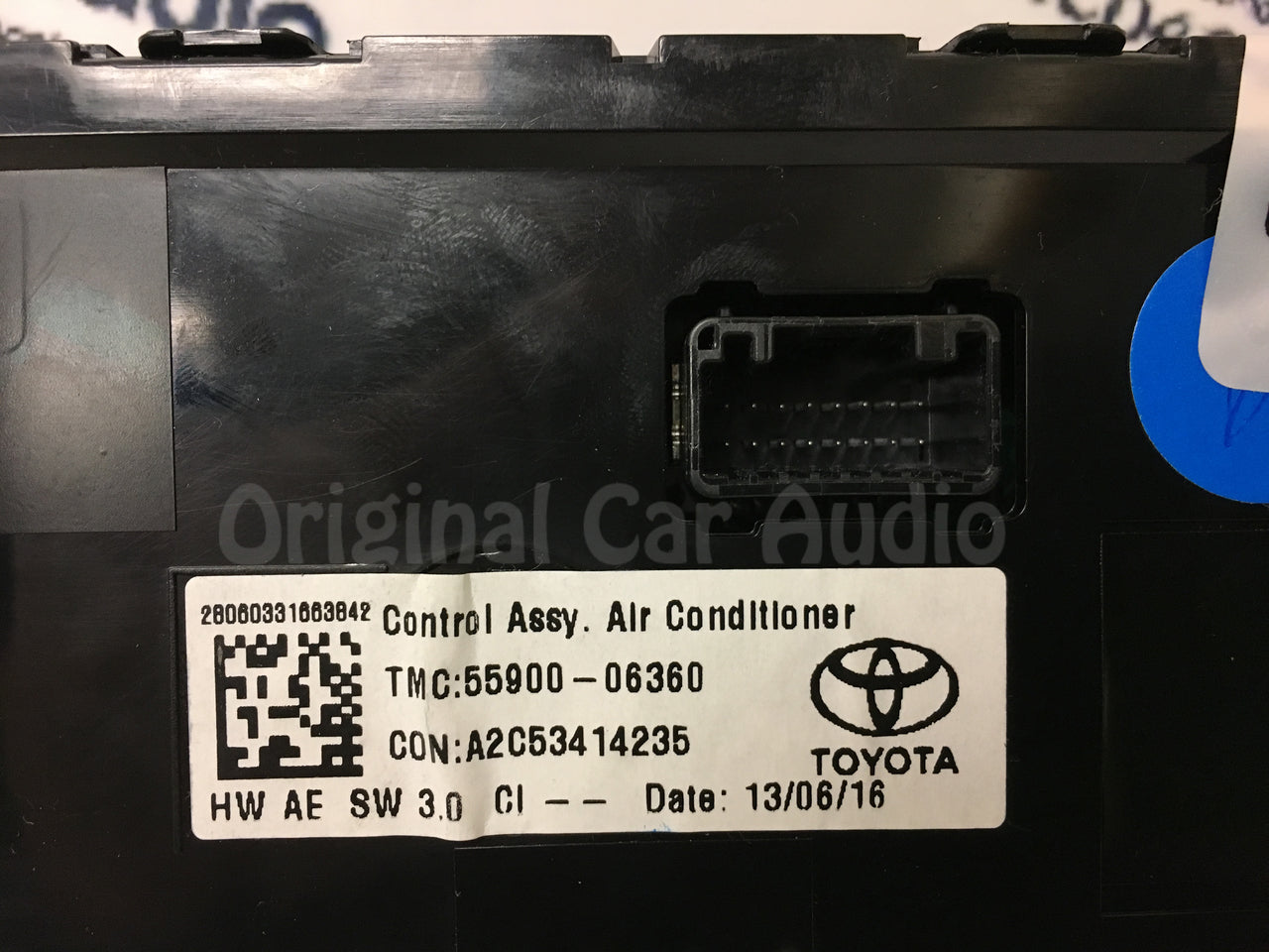 2012 2013 2014 TOYOTA CAMRY TEMP HEATER AC Single Zone CLIMATE CONTROL 55900-06360