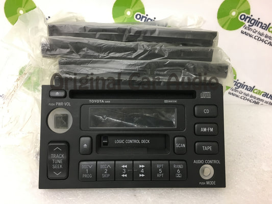 1993 - 1999 Toyota Radio Tape CD Player 56808 86120-35170 FACEPLATE ONLY