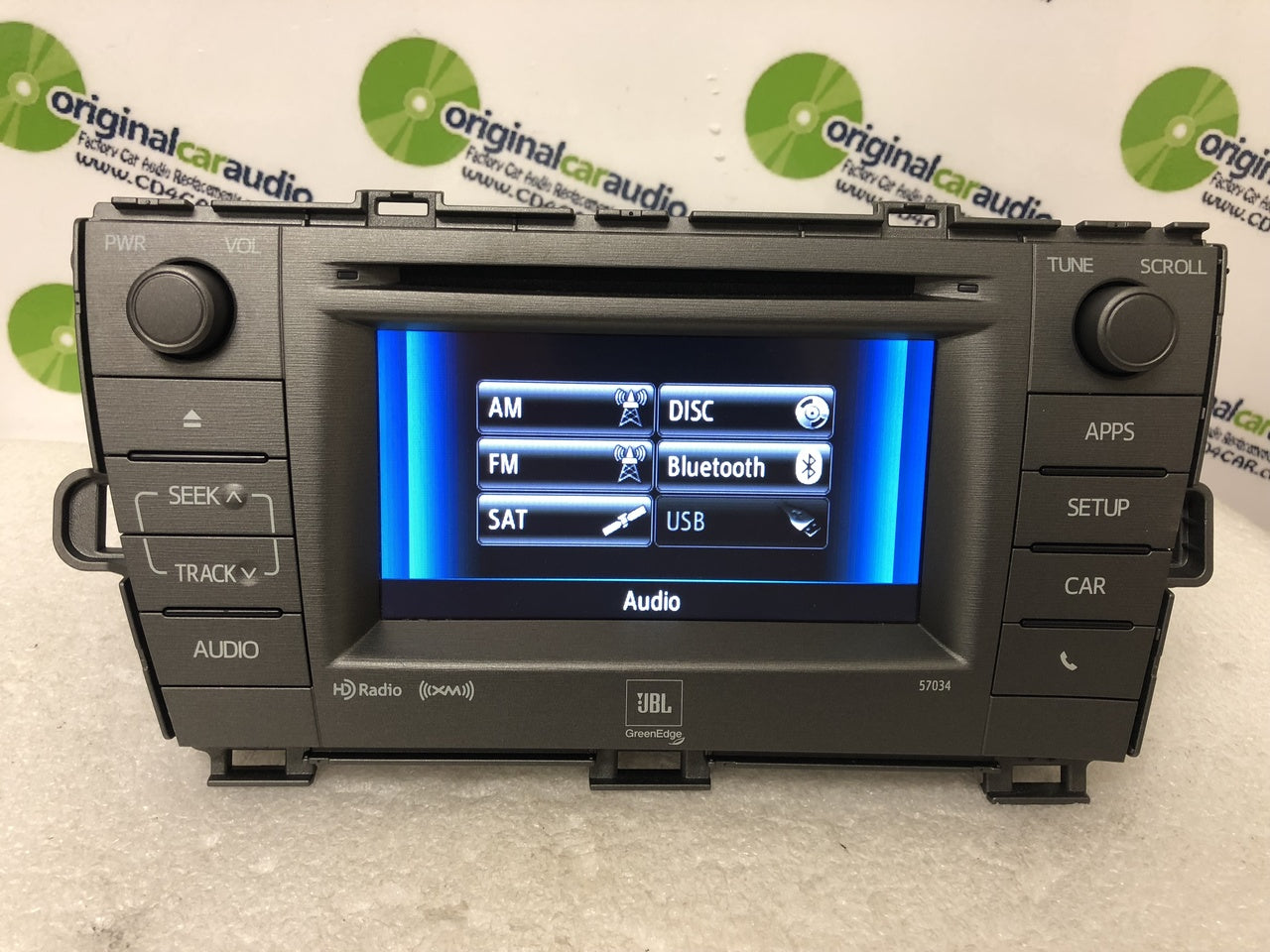 2011 - 2015 Toyota Prius JBL OEM Radio CD Player Green Edge HD radio 57034