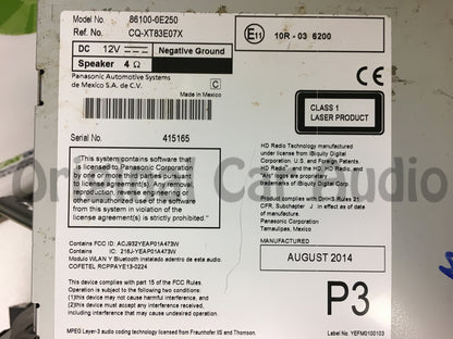 Refurbished 2014 - 2019 Toyota Highlander OEM Gracenote GPS Navigation HD AM FM Radio Receiver Bluetooth CD Player 57063