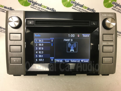 2014 - 2016 Toyota Tundra OEM Single CD AM FM Touch Screen Radio Receiver 57067