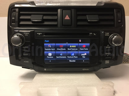Refurbished 2014 2015 Toyota 4 Runner Entune Navigation GPS Radio AM FM Bluetooth Unit 57080 86100-32570